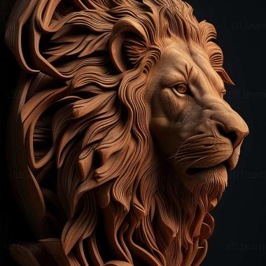 3D model lion (STL)